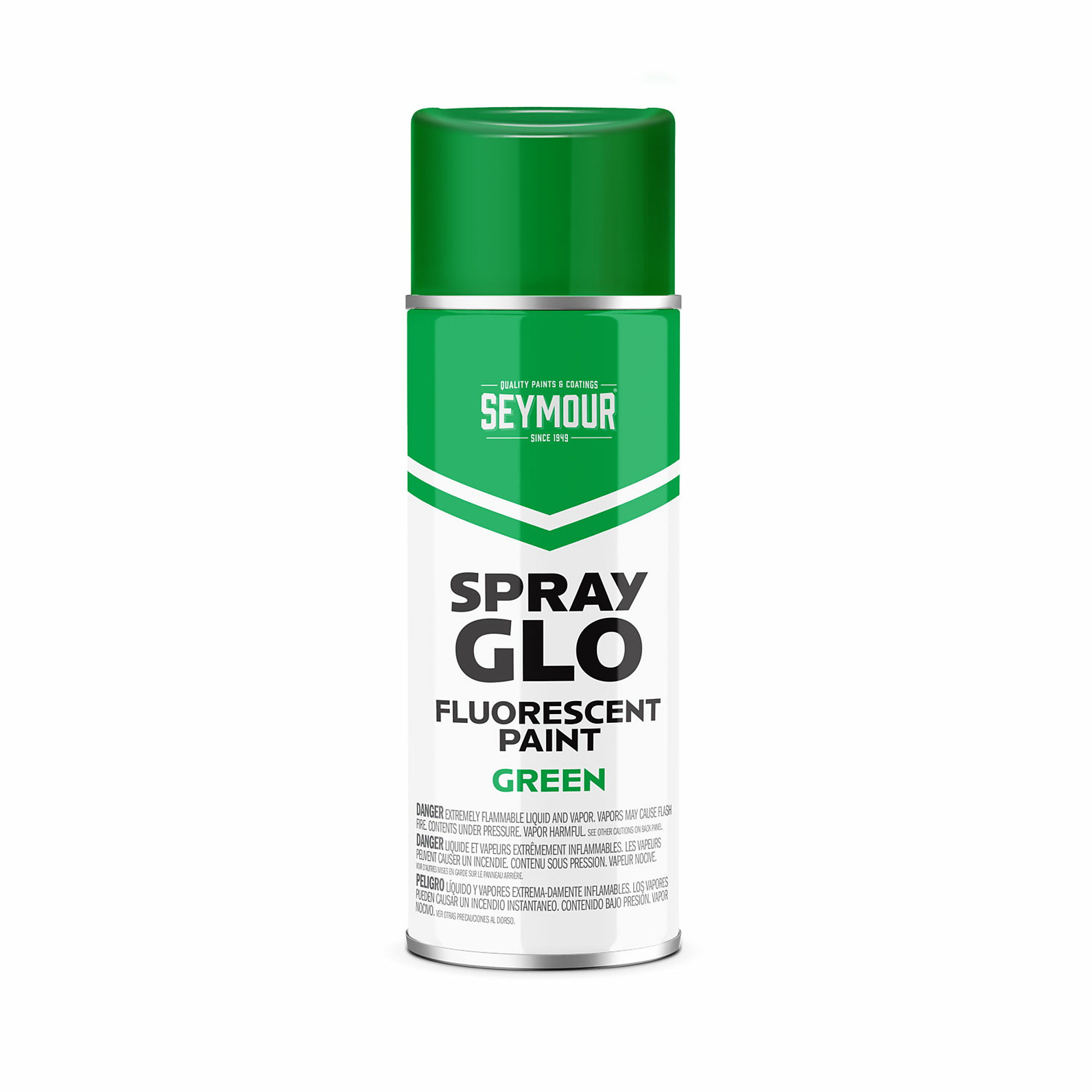 Seymour Spray-Glo Fluorescent Paint, Fluorescent Green, 16-Oz. Can, Model# 16-1620-CS